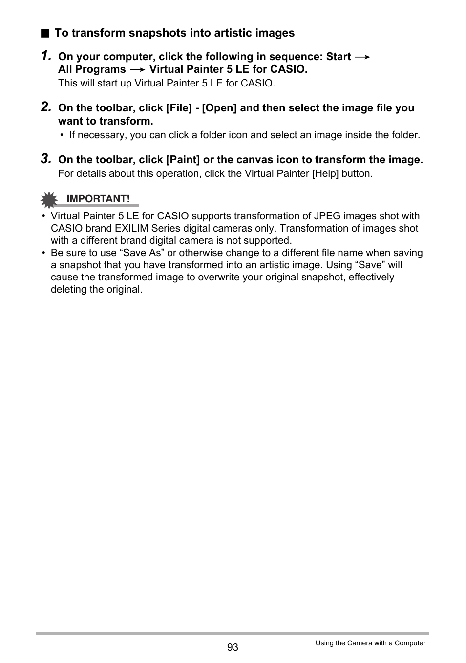 Casio EXILIM EX-Z3000 User Manual | Page 93 / 145