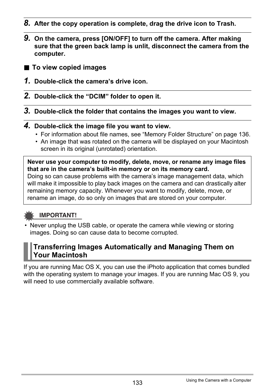 Casio EXILIM EX-Z270 User Manual | Page 133 / 202