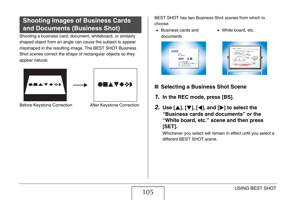 Casio EX-Z1080 User Manual | Page 105 / 267