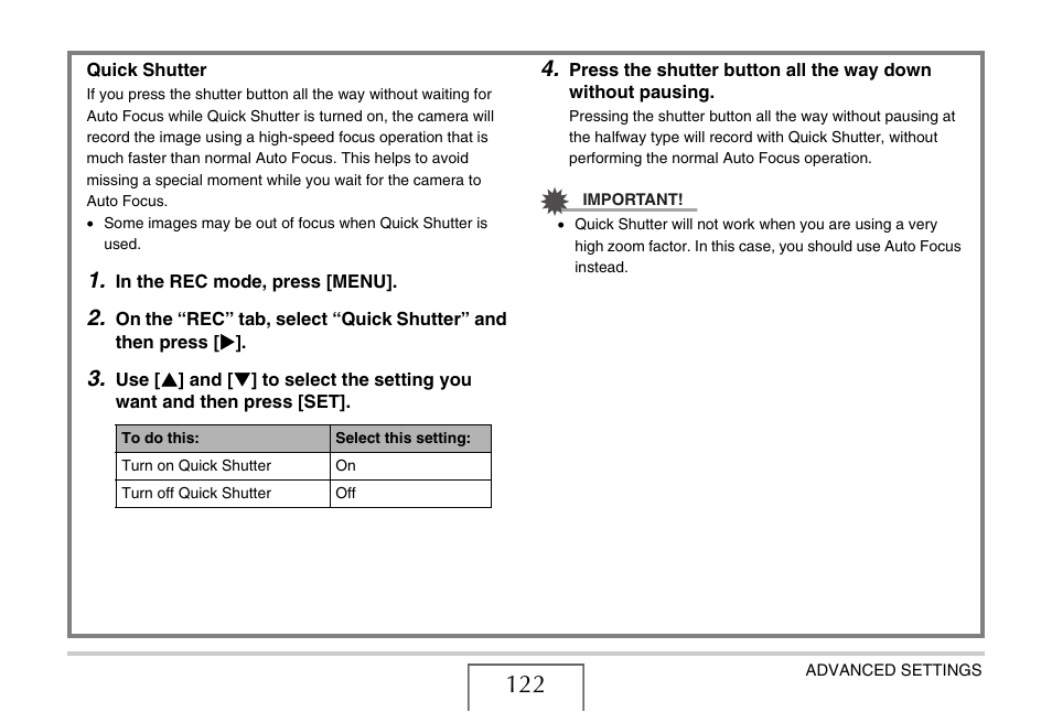 E 122) | Casio EX-Z1080 User Manual | Page 122 / 267