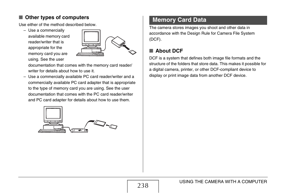 Memory card data | Casio EX-Z1080 User Manual | Page 238 / 267
