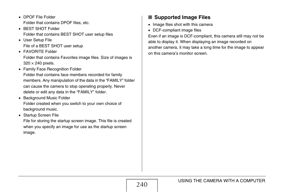 Casio EX-Z1080 User Manual | Page 240 / 267