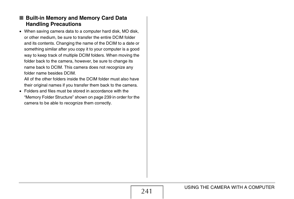 Casio EX-Z1080 User Manual | Page 241 / 267