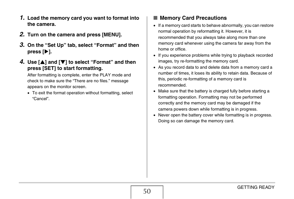 Casio EX-Z1080 User Manual | Page 50 / 267