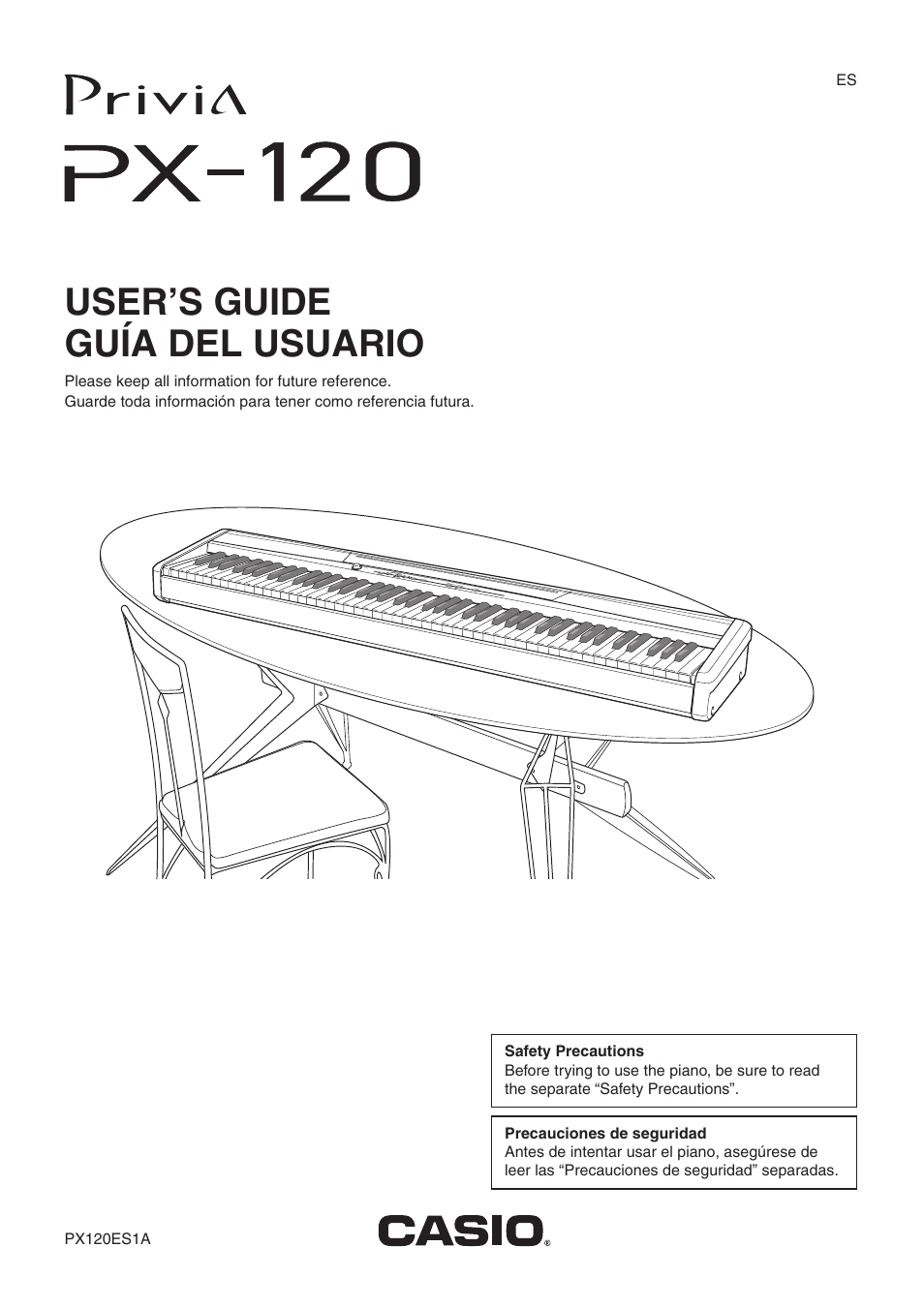 Casio privia PX-120 User Manual | 38 pages