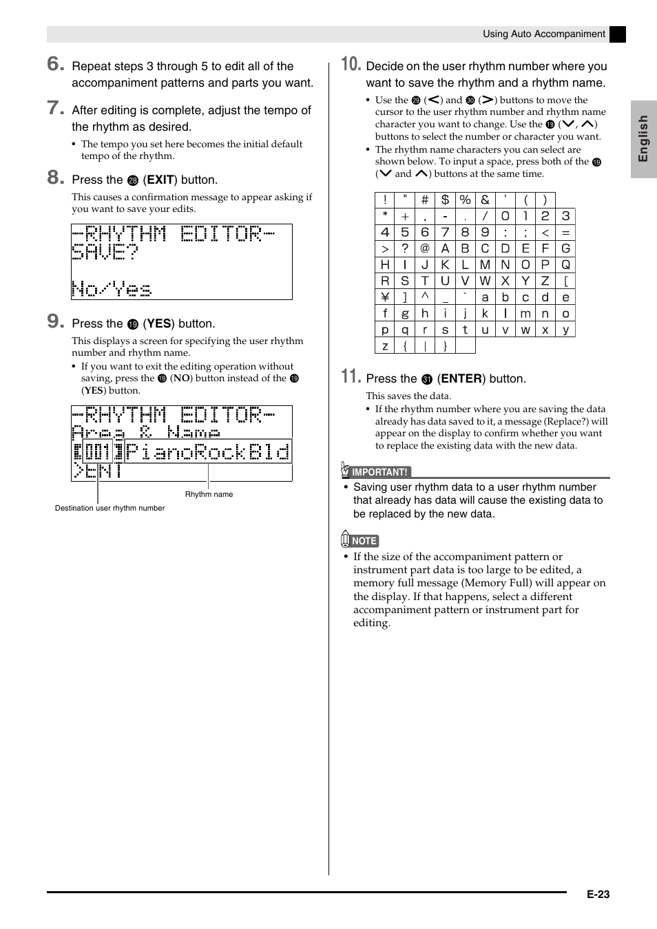 Casio PRIVIA PX330ES1A User Manual | Page 25 / 72