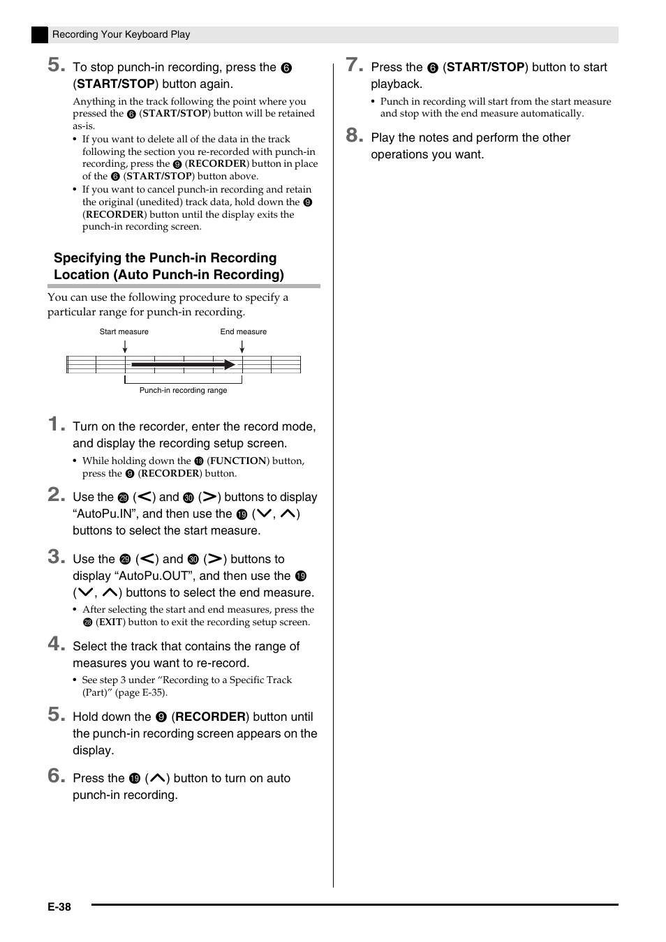 Casio PRIVIA PX330ES1A User Manual | Page 40 / 72