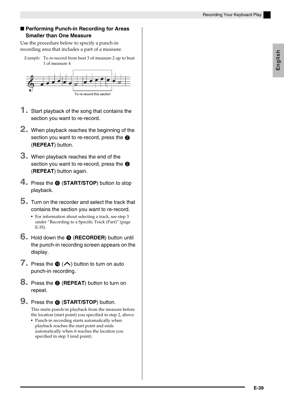 Casio PRIVIA PX330ES1A User Manual | Page 41 / 72