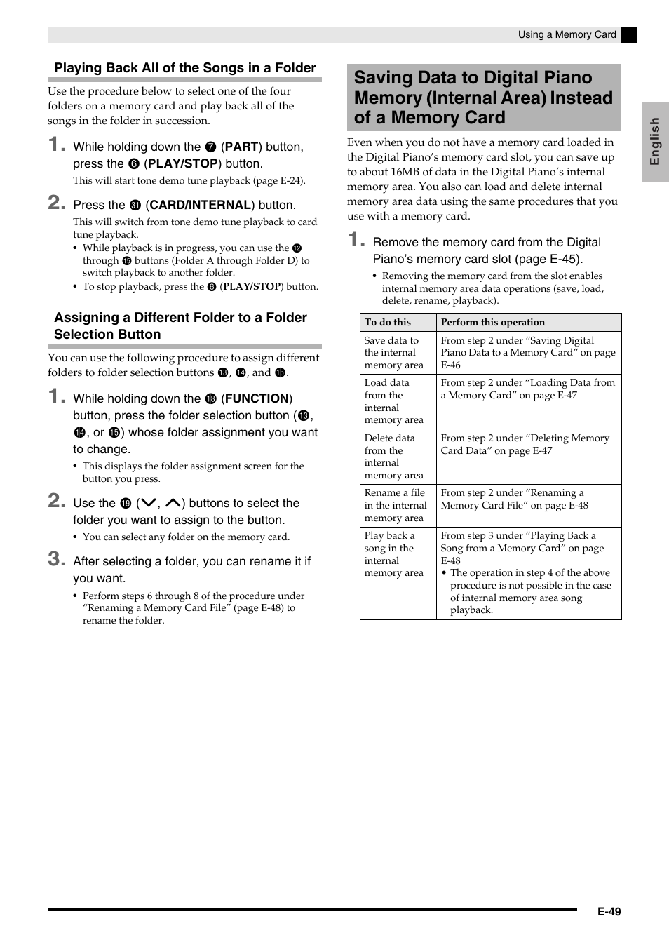 Casio PRIVIA PX330ES1A User Manual | Page 51 / 72