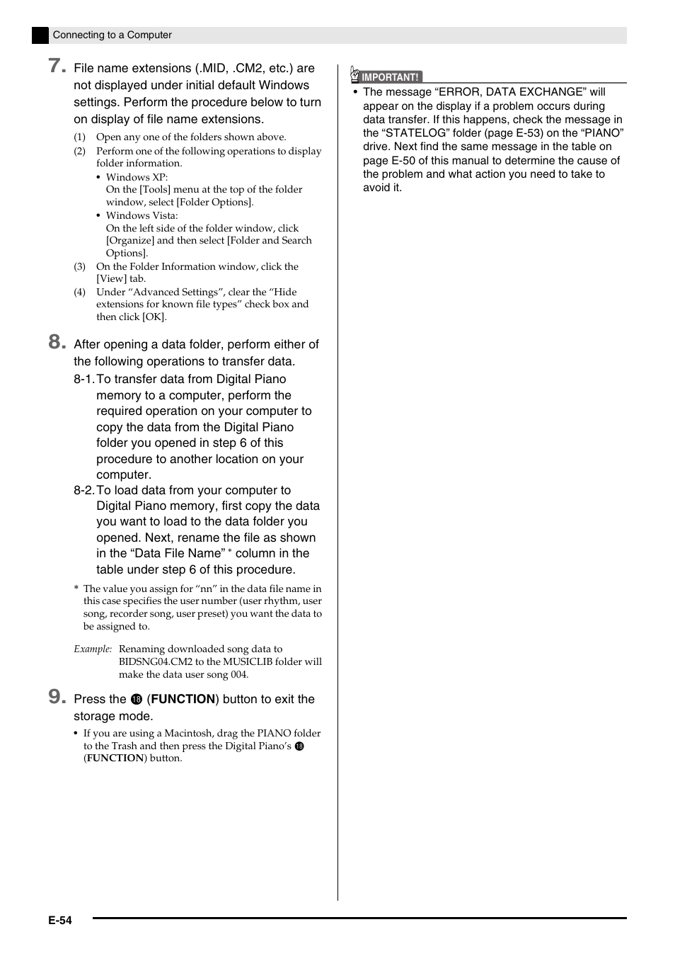 Casio PRIVIA PX330ES1A User Manual | Page 56 / 72