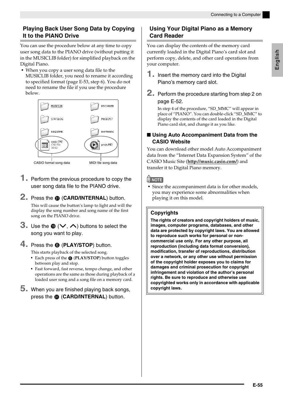 Casio PRIVIA PX330ES1A User Manual | Page 57 / 72