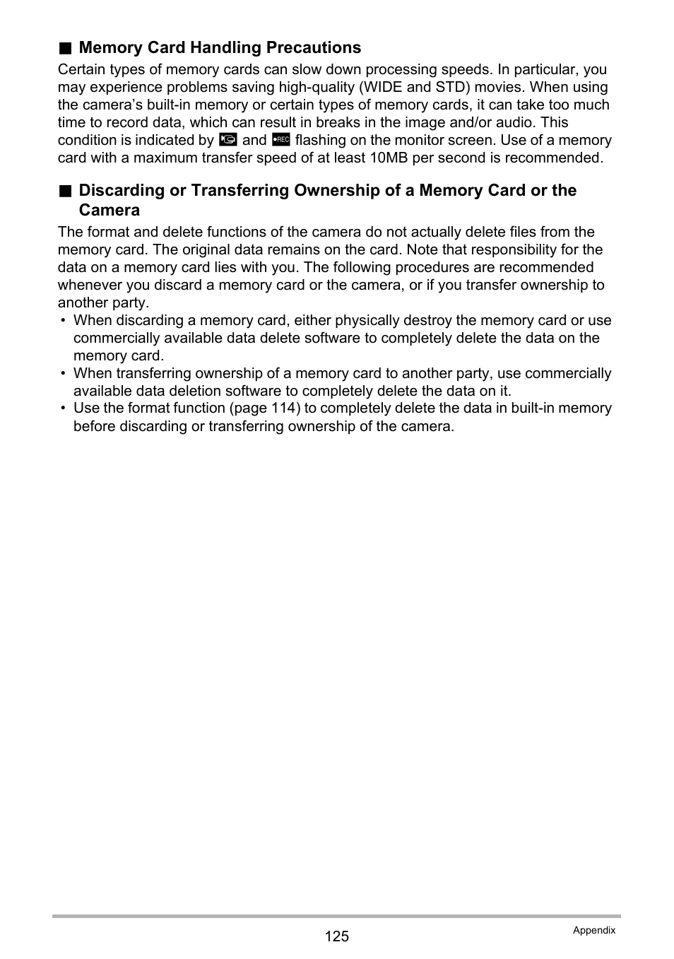 Casio EXILIM EX-Z27 User Manual | Page 125 / 142