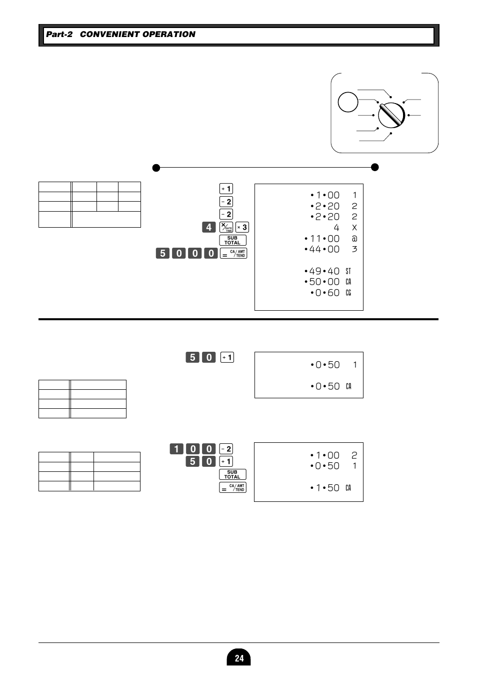 Various operations, 2 single-item sales, B? a | Z?? s b? a o p | Casio 160CR User Manual | Page 26 / 36