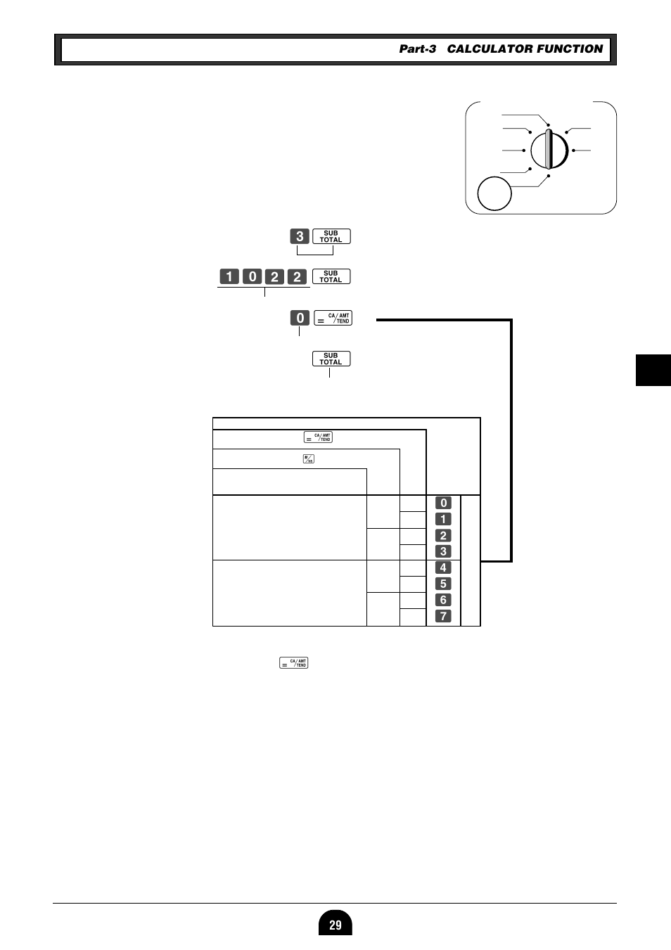 3 setting for calculator op- eration, Co z?xx o ? p o | Casio 160CR User Manual | Page 31 / 36