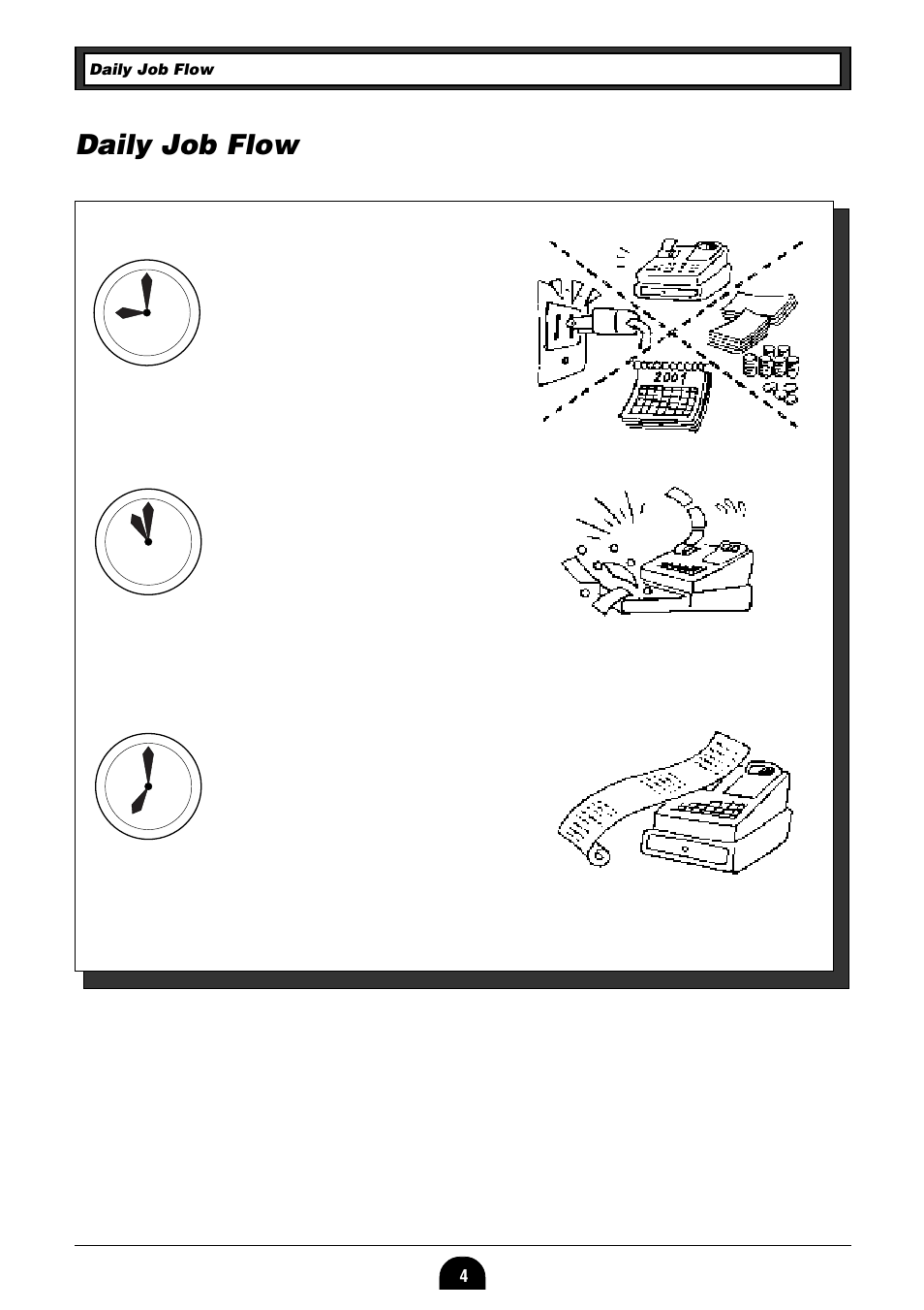 Daily job flow | Casio 160CR User Manual | Page 6 / 36
