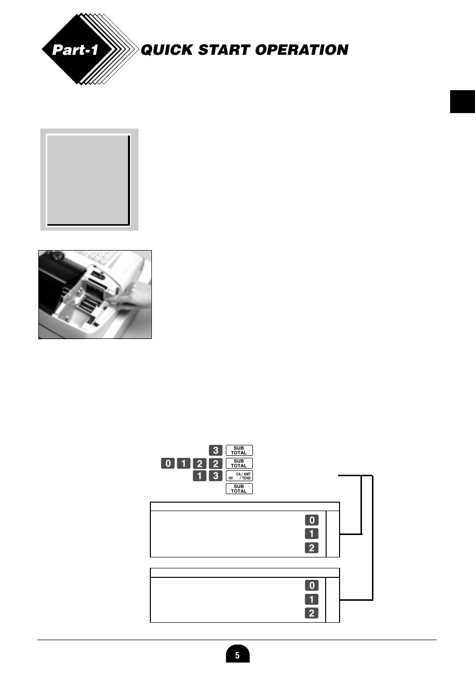 Quick start operation part-1 | Casio 160CR User Manual | Page 7 / 36