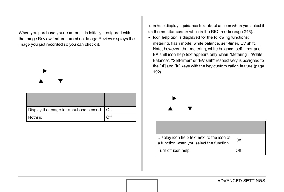Using icon help | Casio EX-Z1000 User Manual | Page 134 / 266