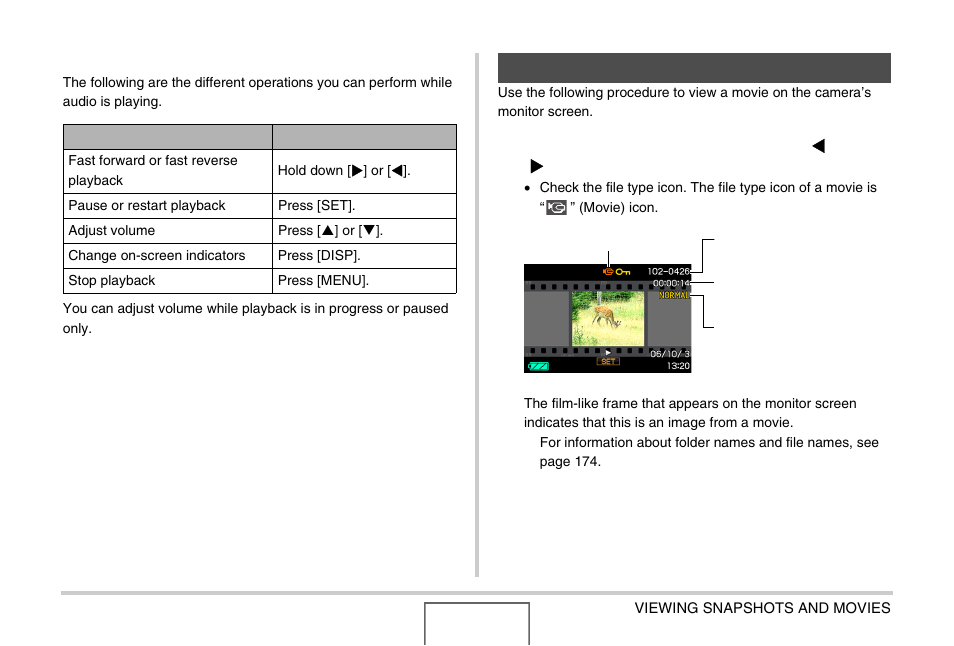 Viewing a movie, E 141) | Casio EX-Z1000 User Manual | Page 141 / 266