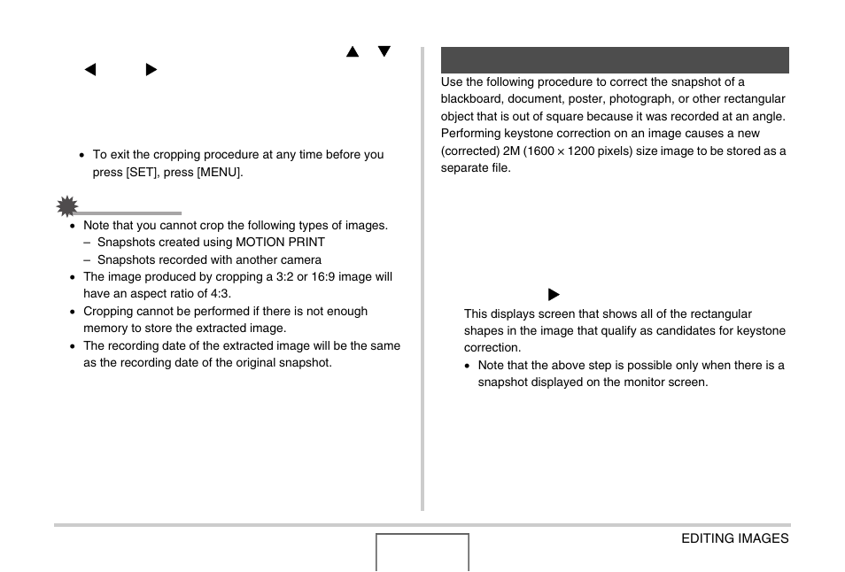 Keystone correction | Casio EX-Z1000 User Manual | Page 155 / 266