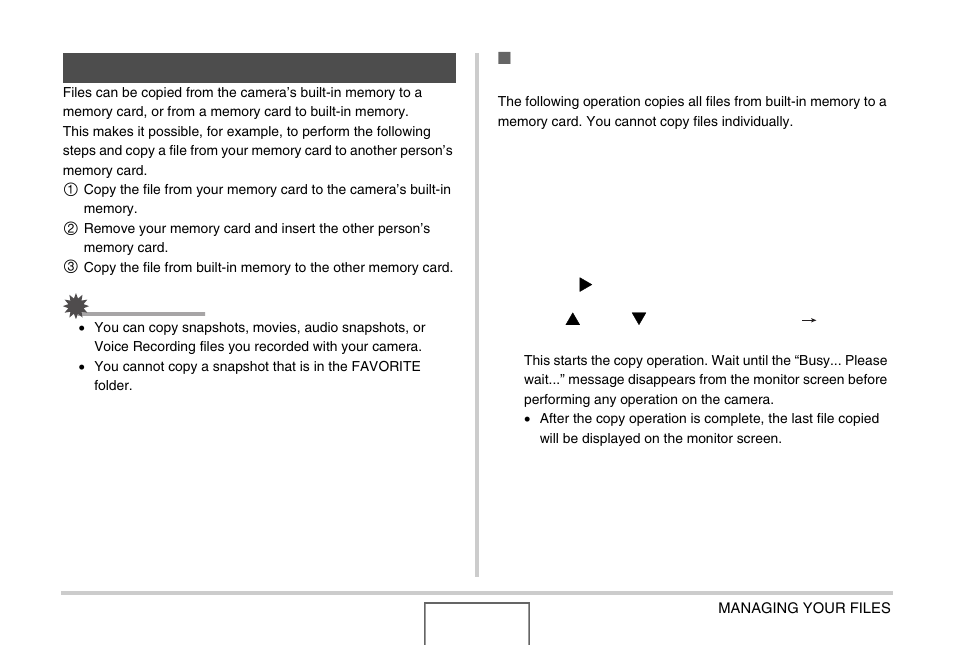 Copying files | Casio EX-Z1000 User Manual | Page 179 / 266