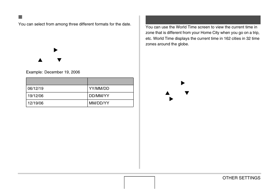 Using world time, Configuring world time settings, Configuring world time settings 1 | Casio EX-Z1000 User Manual | Page 189 / 266