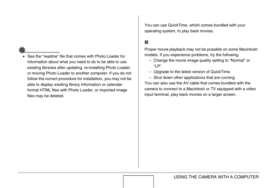 Playing movies | Casio EX-Z1000 User Manual | Page 232 / 266