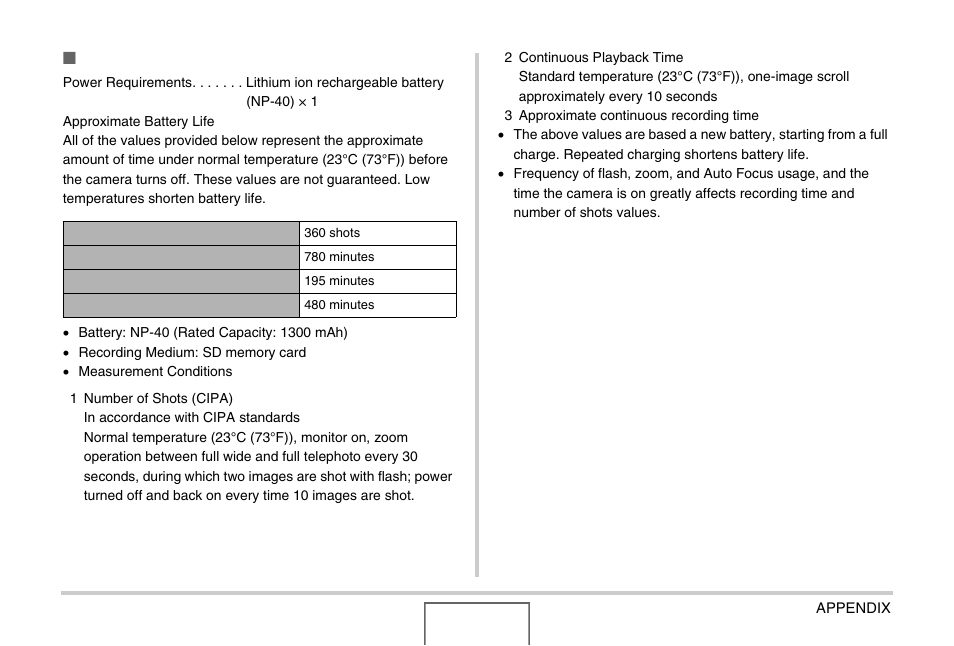 Power supply | Casio EX-Z1000 User Manual | Page 263 / 266