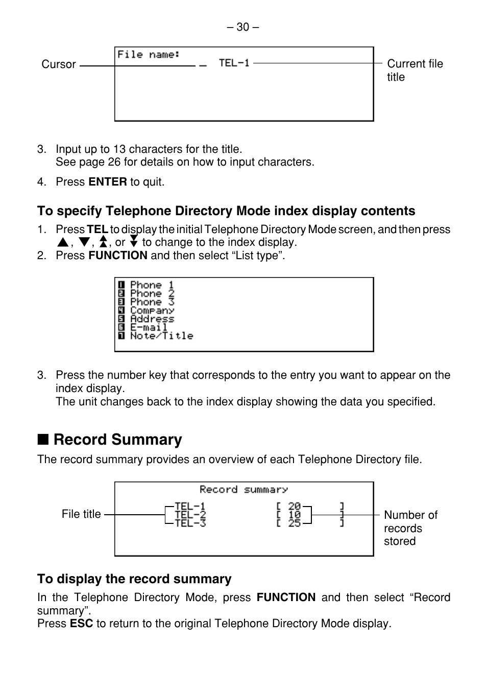 Record summary | Casio SF-7100SY User Manual | Page 32 / 83
