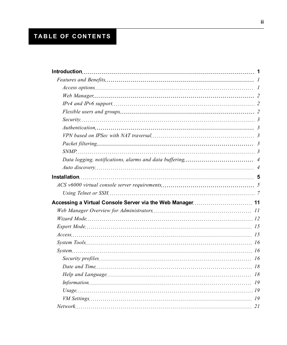 Avocent ACS V6000 User Manual | Page 4 / 58