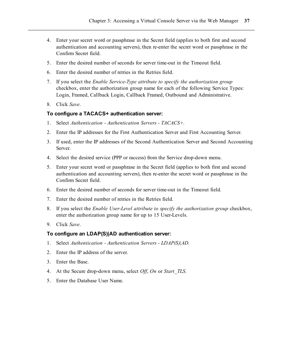 Avocent ACS V6000 User Manual | Page 42 / 58