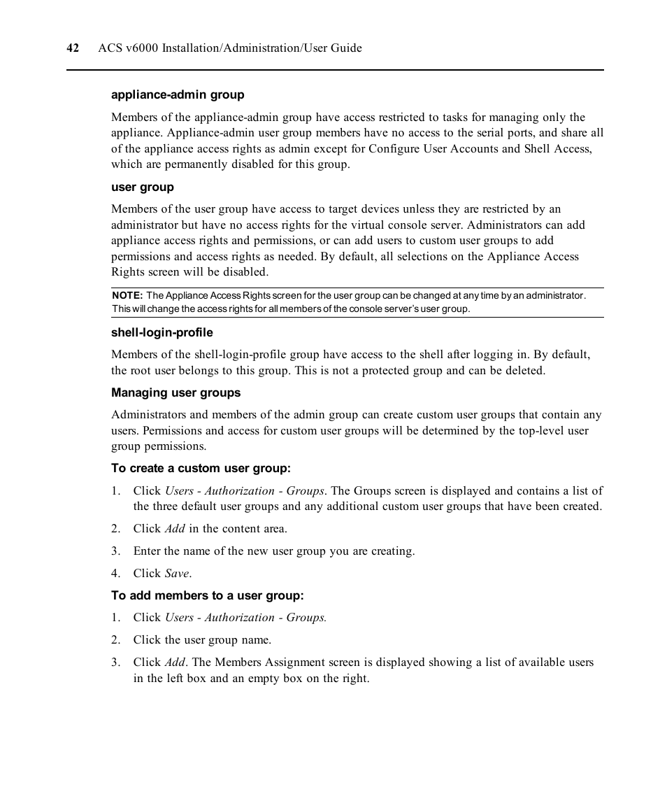 Avocent ACS V6000 User Manual | Page 47 / 58