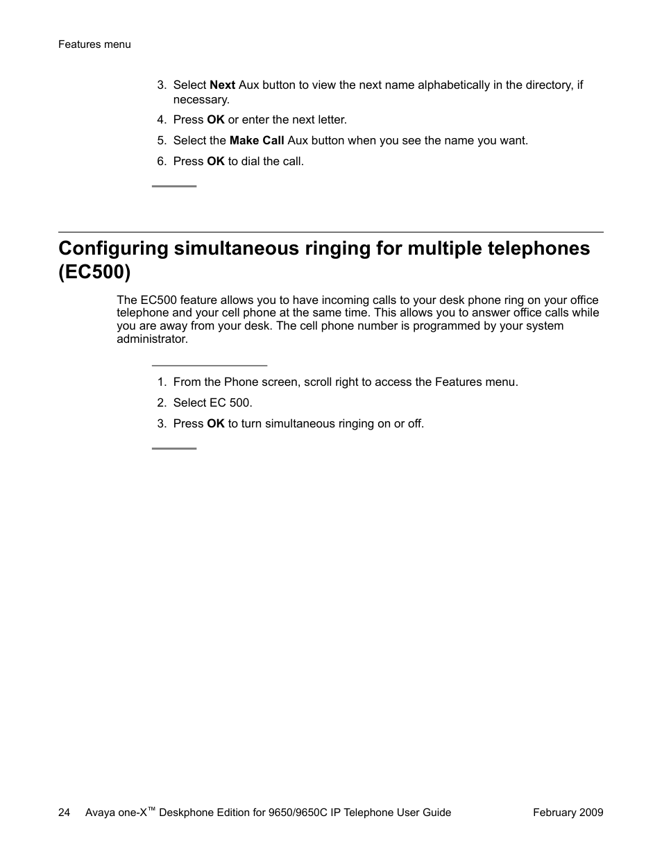 Avaya 9650C User Manual | Page 24 / 62