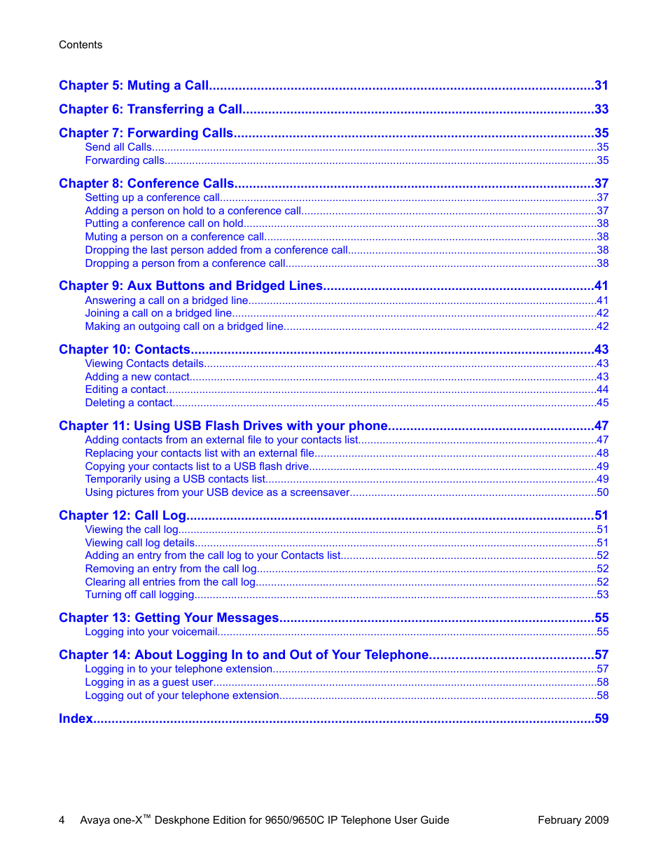 Avaya 9650C User Manual | Page 4 / 62