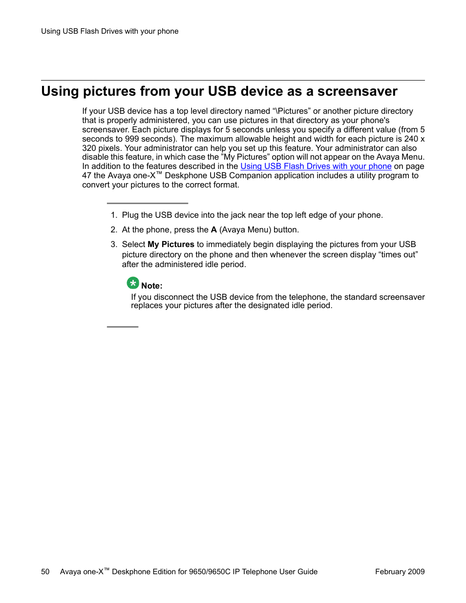 Avaya 9650C User Manual | Page 50 / 62