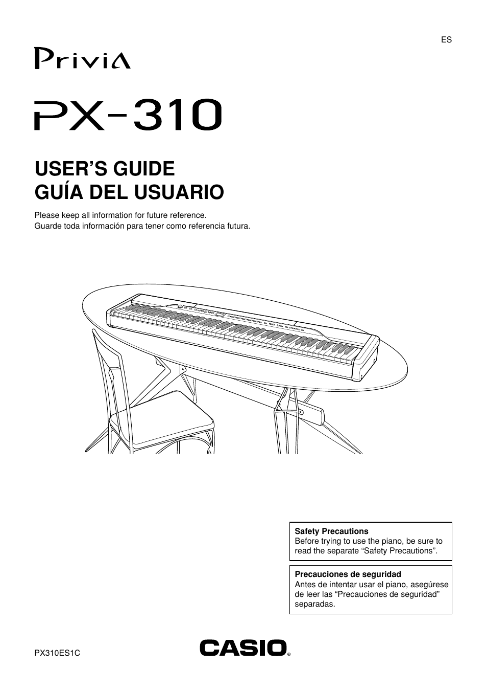 Casio PX-310 User Manual | 39 pages