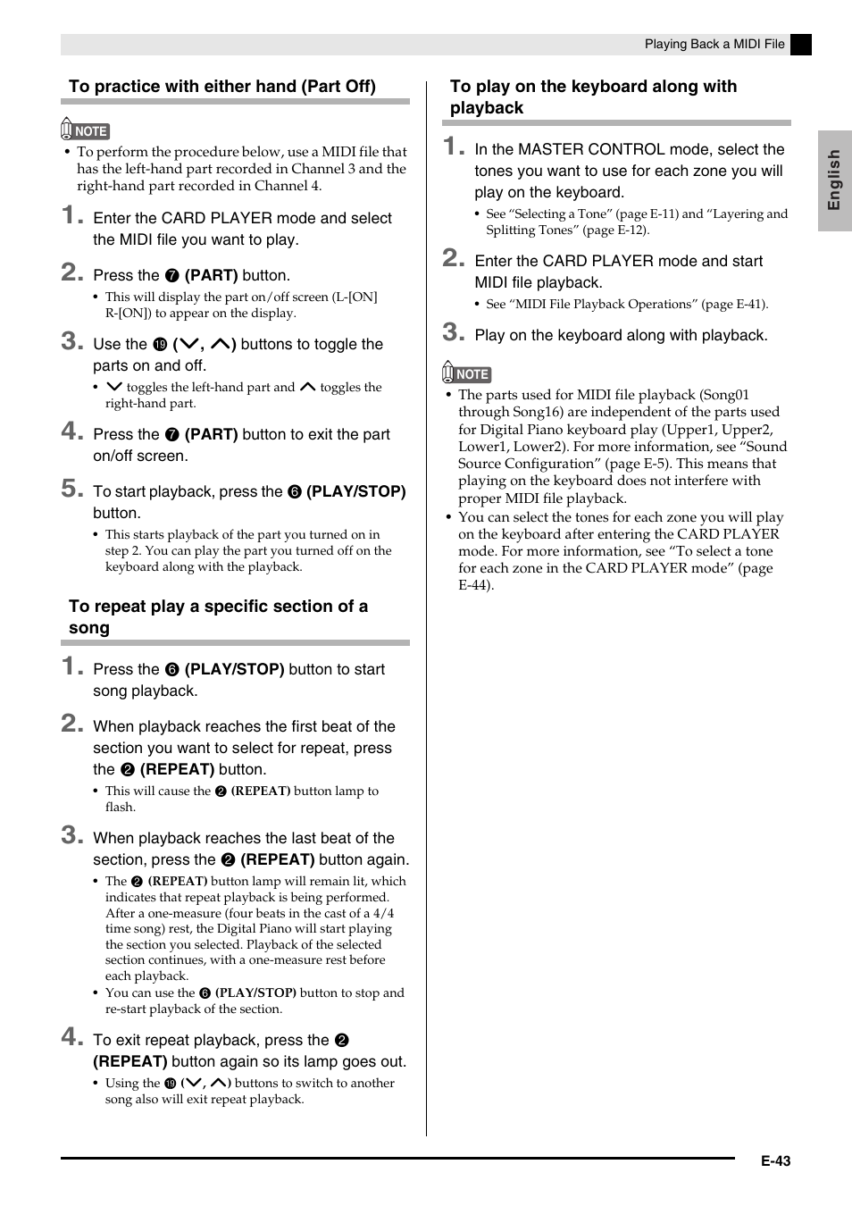 Casio Privia PX3ES1A User Manual | Page 45 / 70