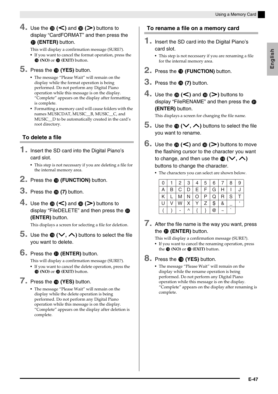 Casio Privia PX3ES1A User Manual | Page 49 / 70