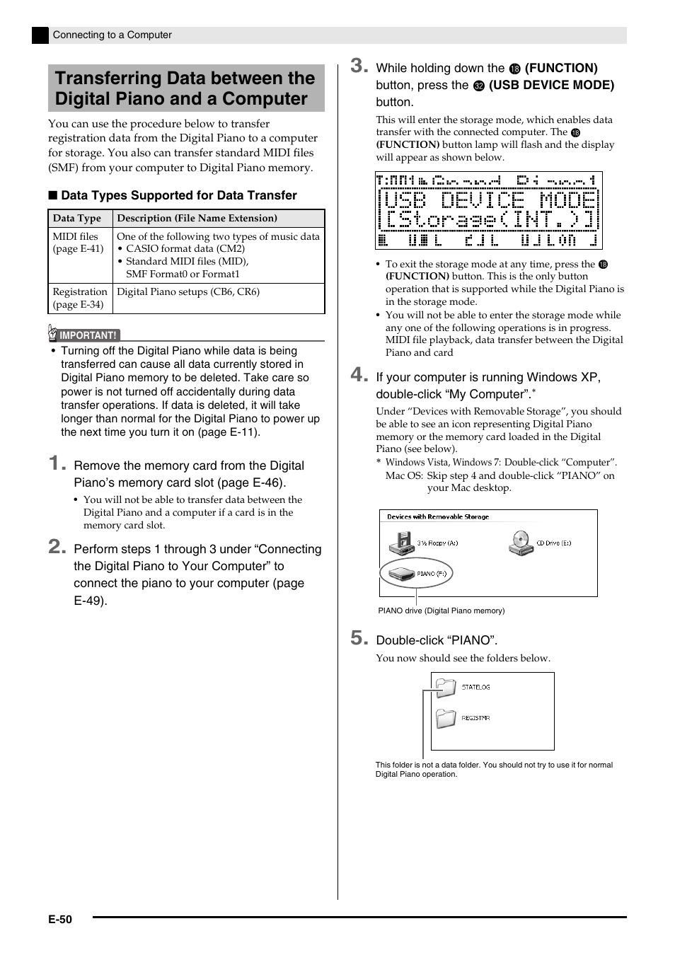 Casio Privia PX3ES1A User Manual | Page 52 / 70