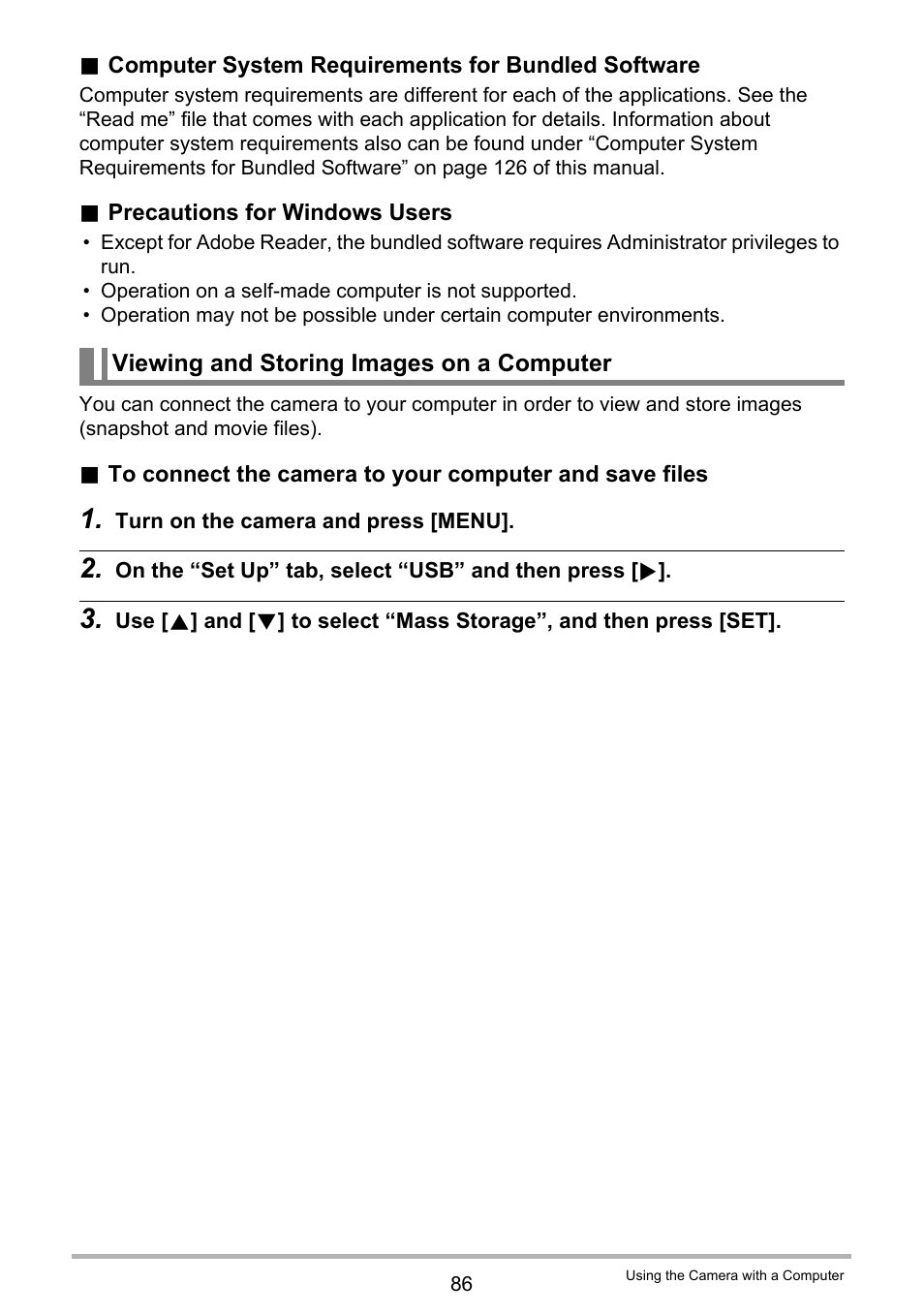 Viewing and storing images on a computer | Casio EXILIM EX-Z33 User Manual | Page 86 / 142