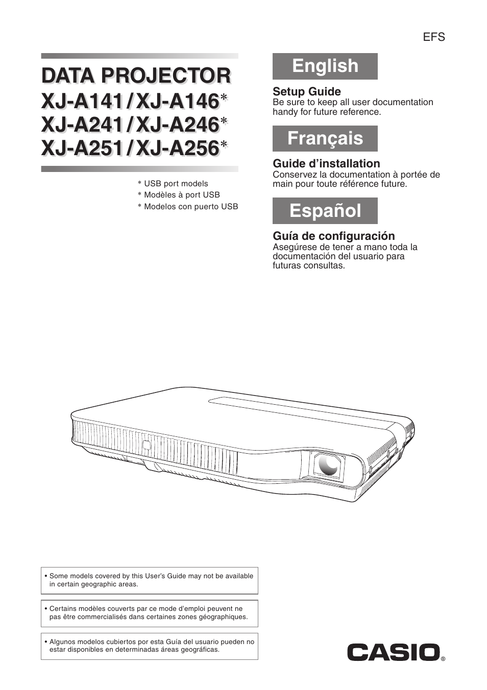 Casio XJ-A141 User Manual | 17 pages