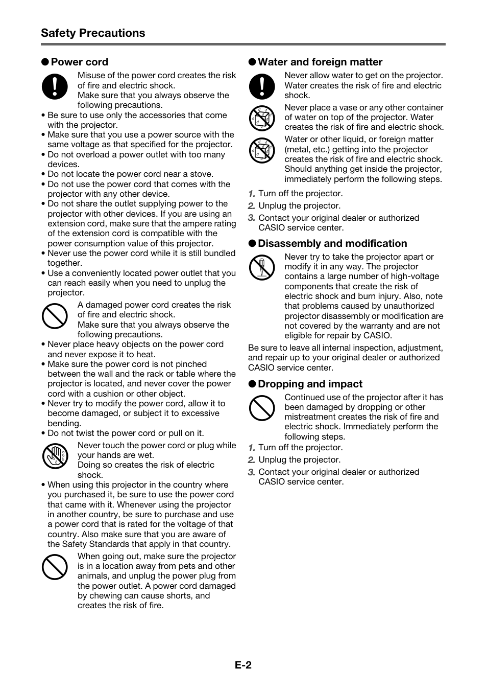 Casio XJ-A141 User Manual | Page 4 / 17