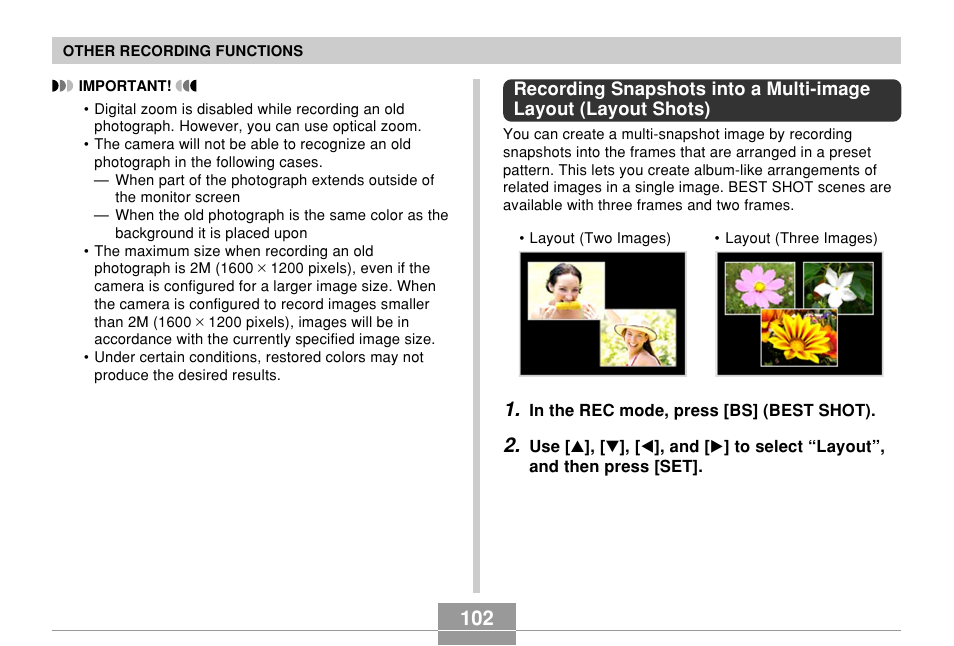 Casio EX-Z700 User Manual | Page 102 / 247