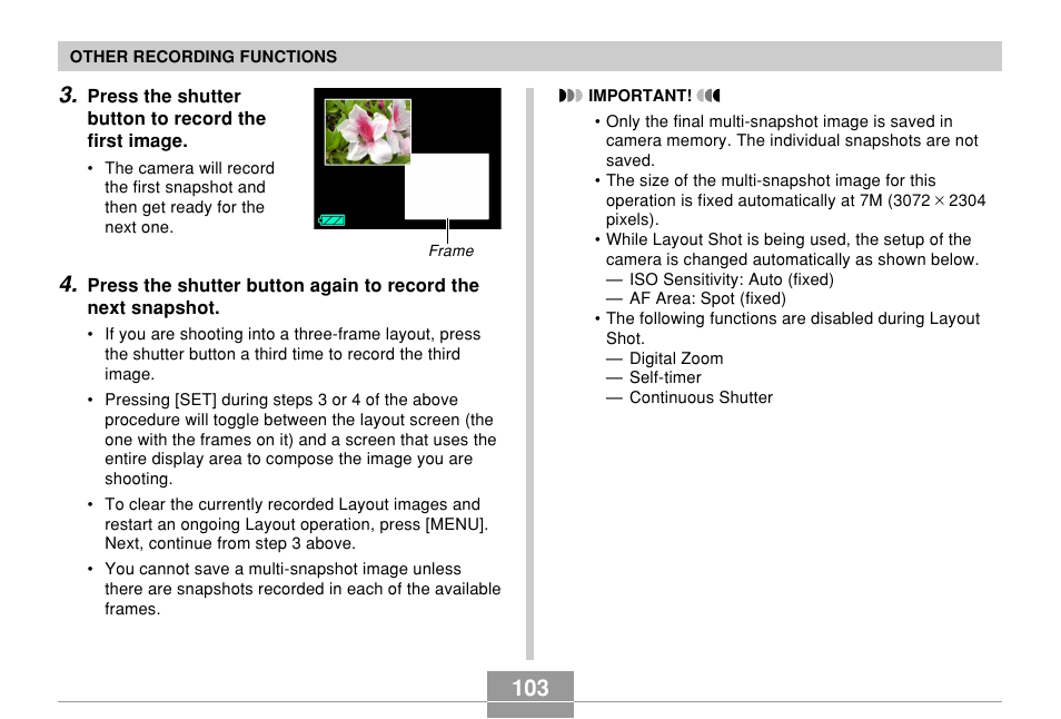 Casio EX-Z700 User Manual | Page 103 / 247