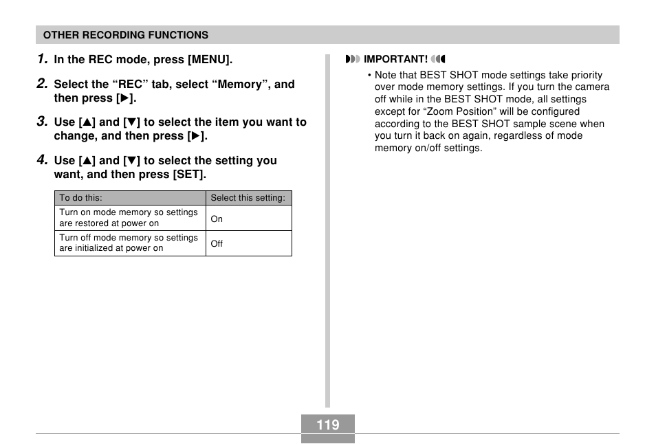 Casio EX-Z700 User Manual | Page 119 / 247