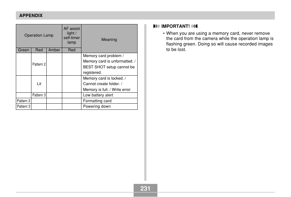 Casio EX-Z700 User Manual | Page 231 / 247