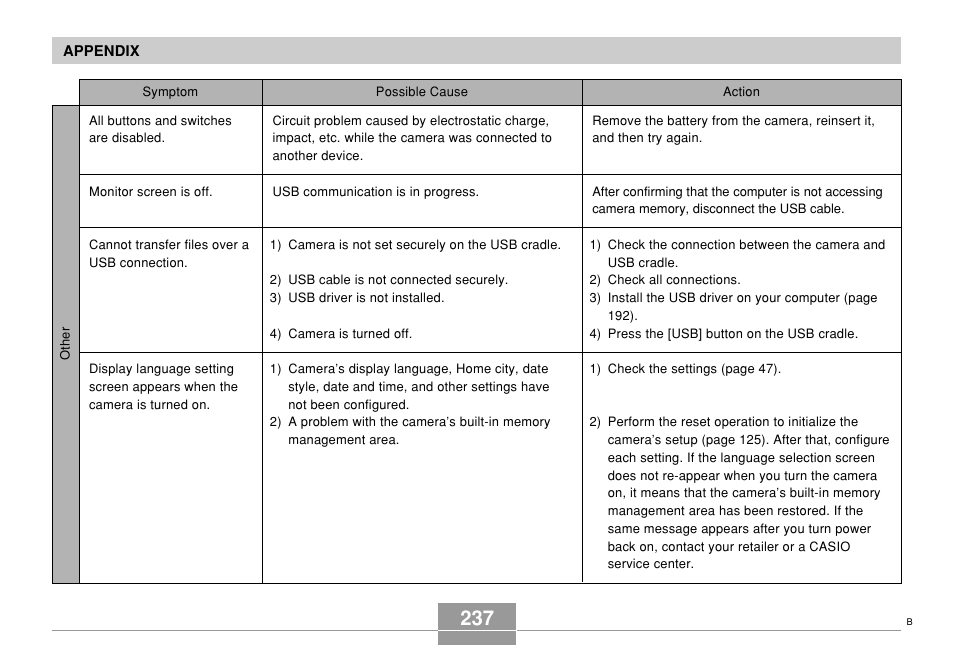 Casio EX-Z700 User Manual | Page 237 / 247