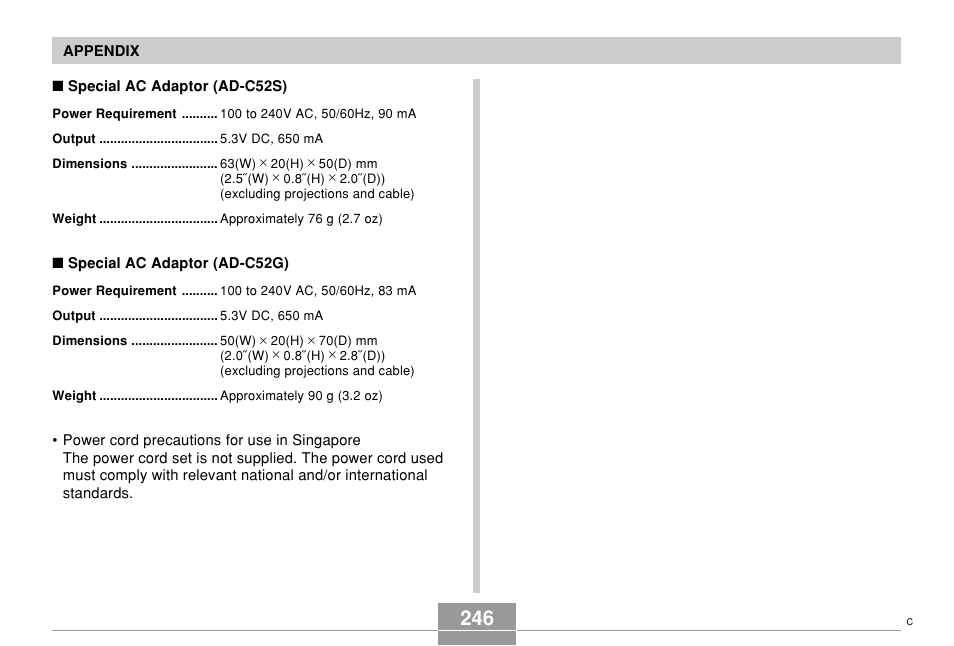 Casio EX-Z700 User Manual | Page 246 / 247