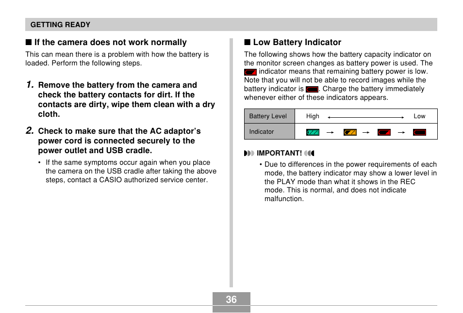 Casio EX-Z700 User Manual | Page 36 / 247