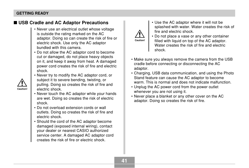 Casio EX-Z700 User Manual | Page 41 / 247
