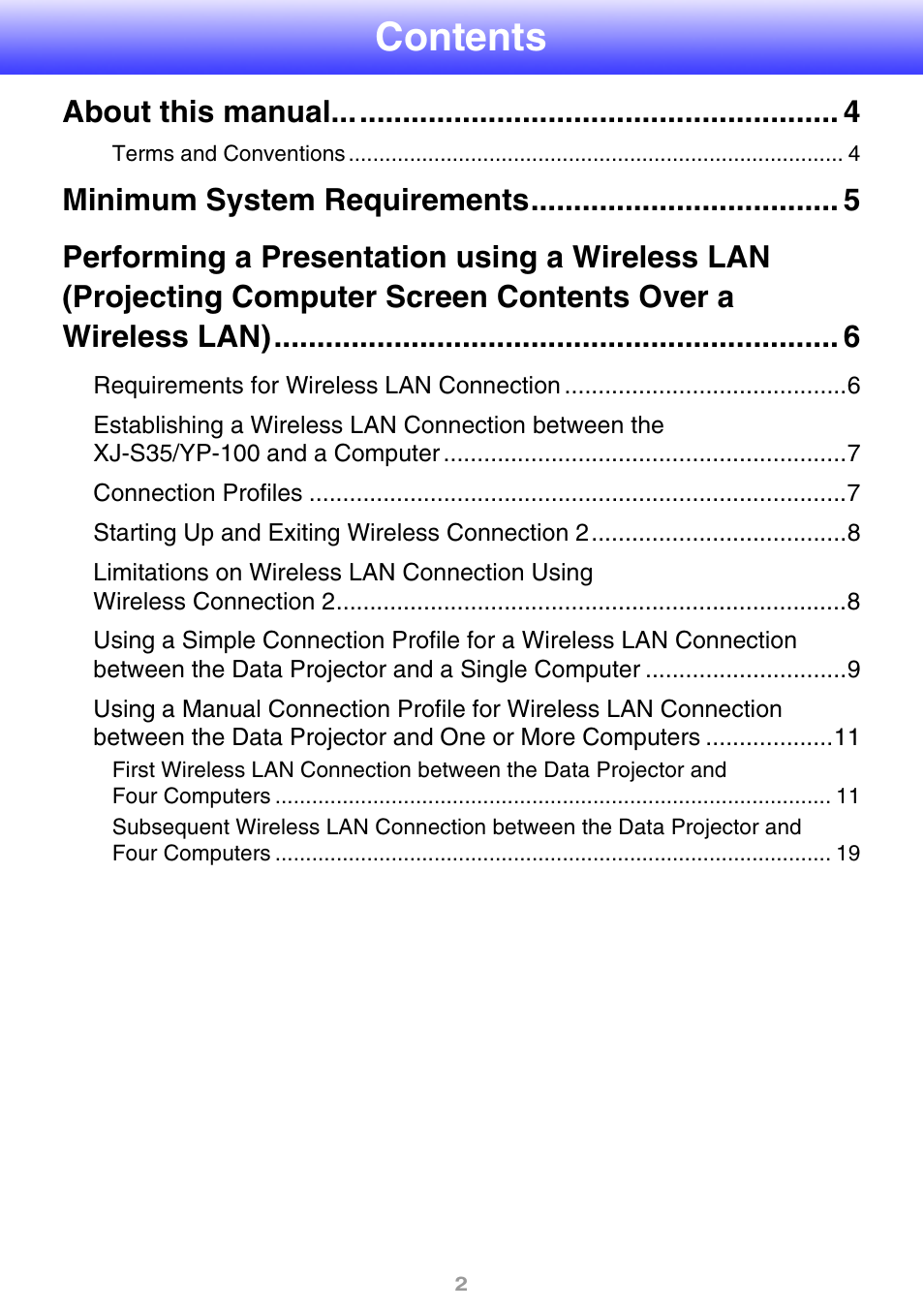 Casio YW2L User Manual | Page 2 / 54